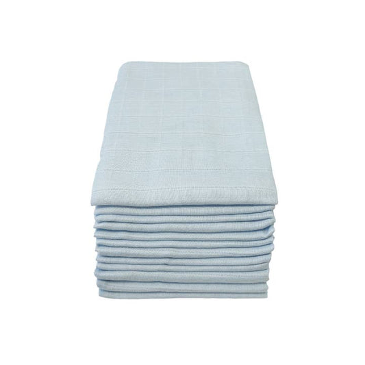 100% Pure Cotton Muslin - 70cm x 70cm - Pale Blue Muslin Muslinz