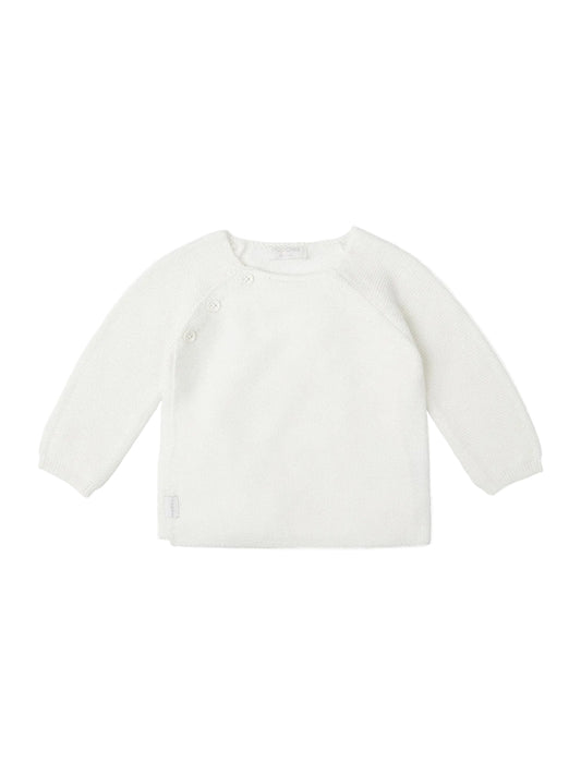 Organic Cotton Knitted Cardigan - White Cardigan / Jacket Noppies