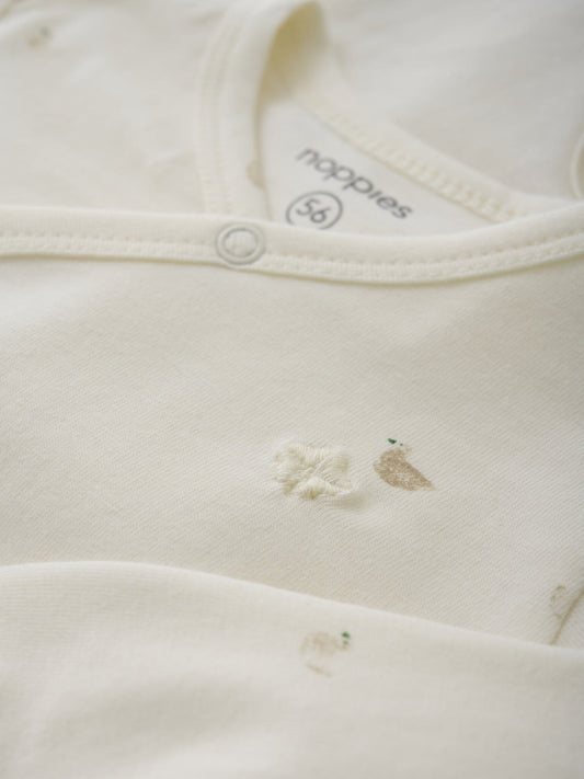 Duck Print Long Sleeve Playsuit Sleepsuit / Babygrow Noppies