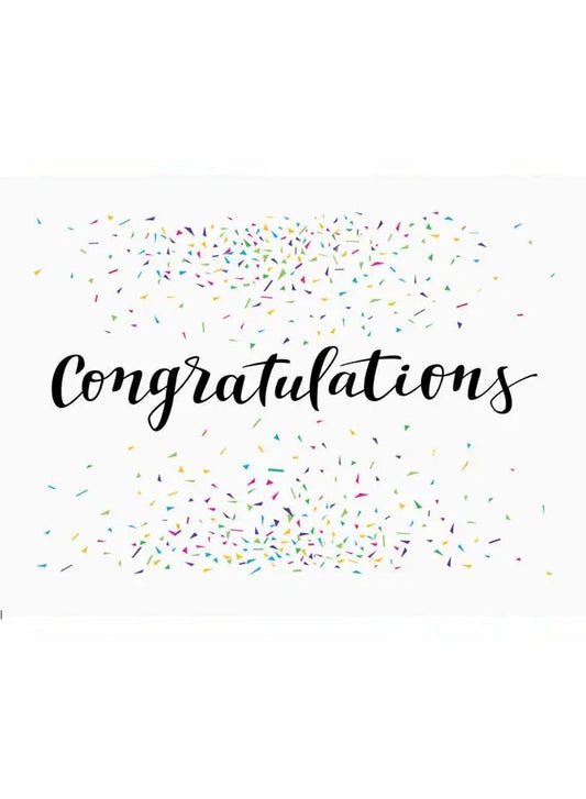 Cards & Message Cards & Gift Wrap Little Mouse Baby Clothing & Gifts Congratulations - Confetti