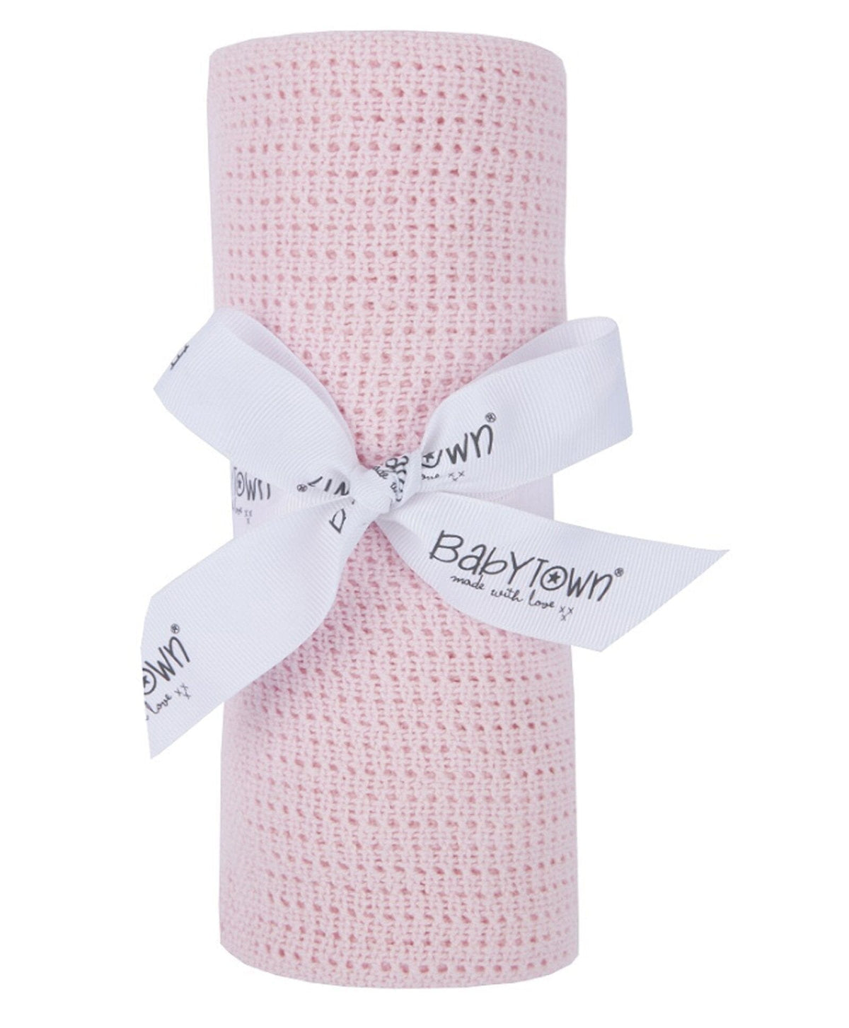 Pink Cellular Soft Shawl - 90cm x 70cm