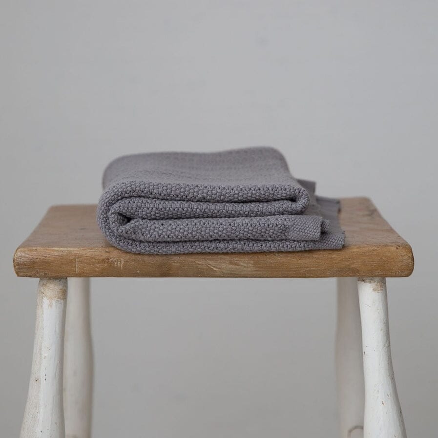 100% Cotton Cellular Baby Blanket Grey