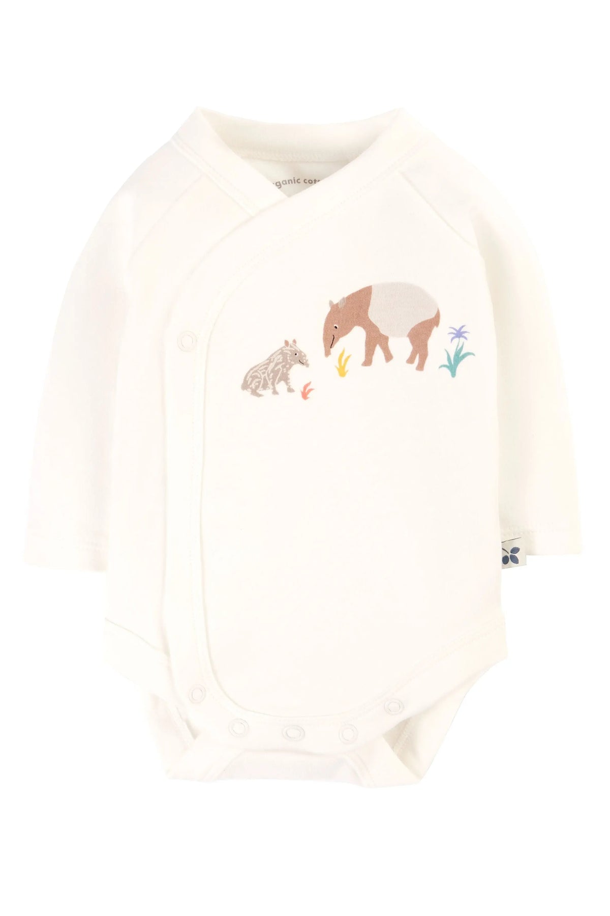 Frugi Organic Cotton Kimono Baby Outfit Sleepsuit / Babygrow Frugi