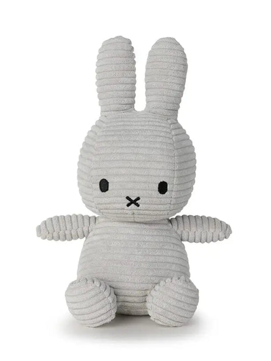 Miffy Corduroy Plush Toy - Light Grey Toy Miffy