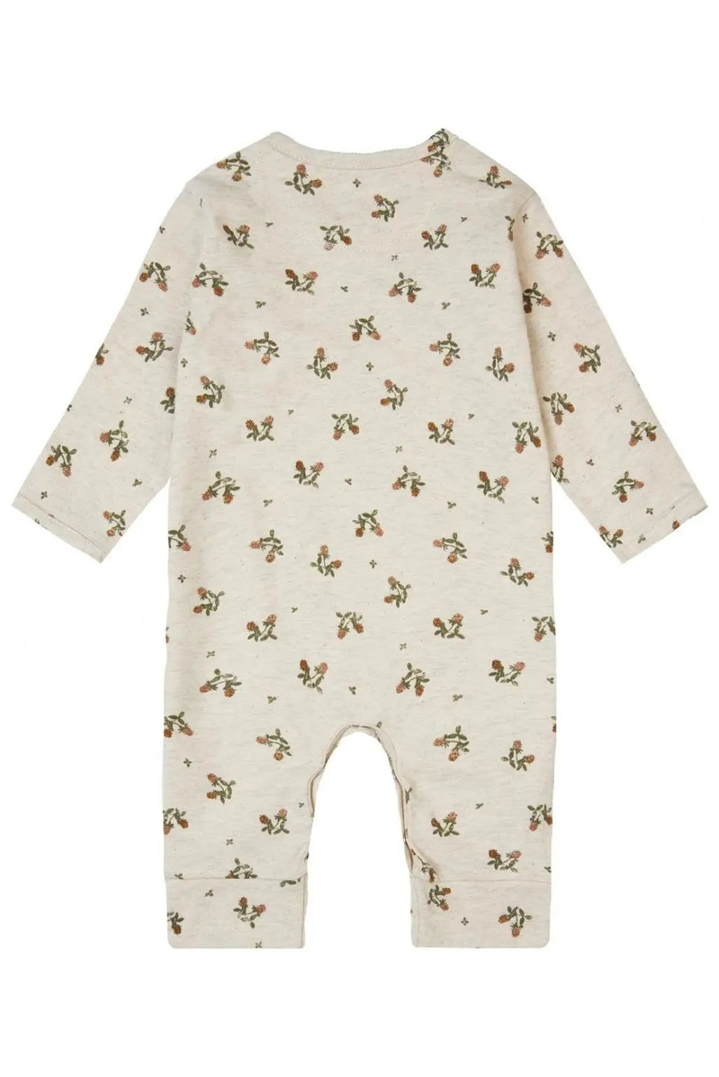 Oatmeal Flowery Playsuit Sleepsuit / Babygrow Noppies