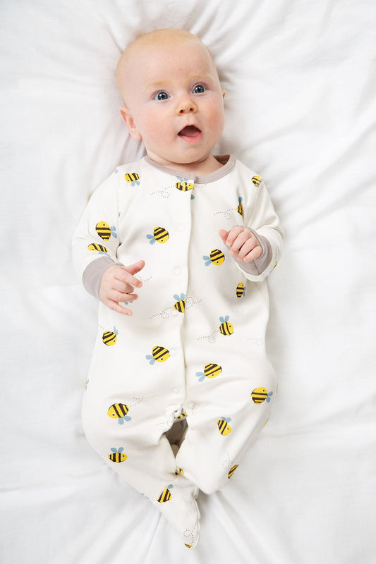Organic Cotton Buzzy Bee Baby Gift Set by Frugi Outfit Frugi
