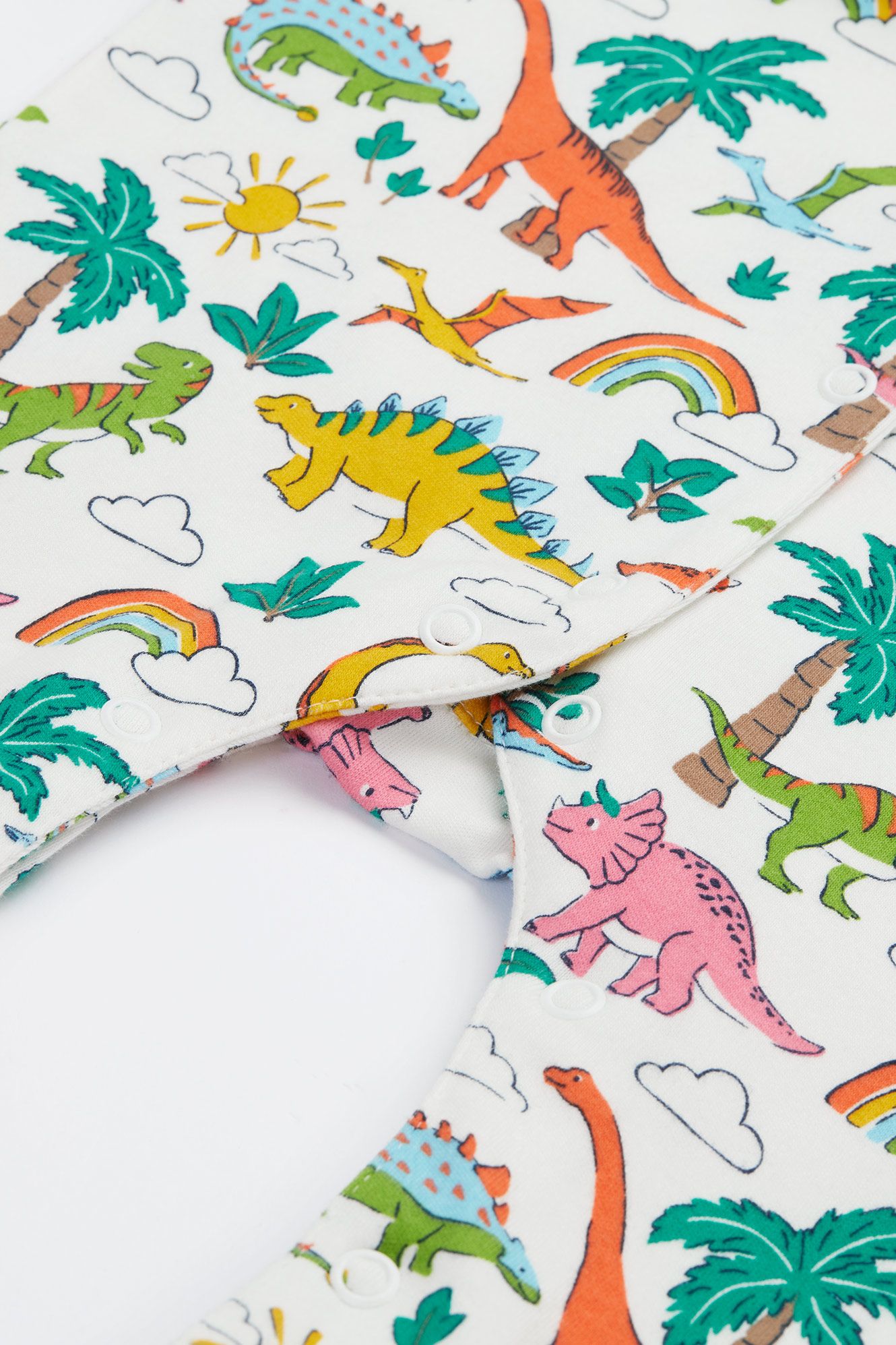 Frugi Organic Cotton Dinoland Babygrow Sleepsuit / Babygrow Frugi