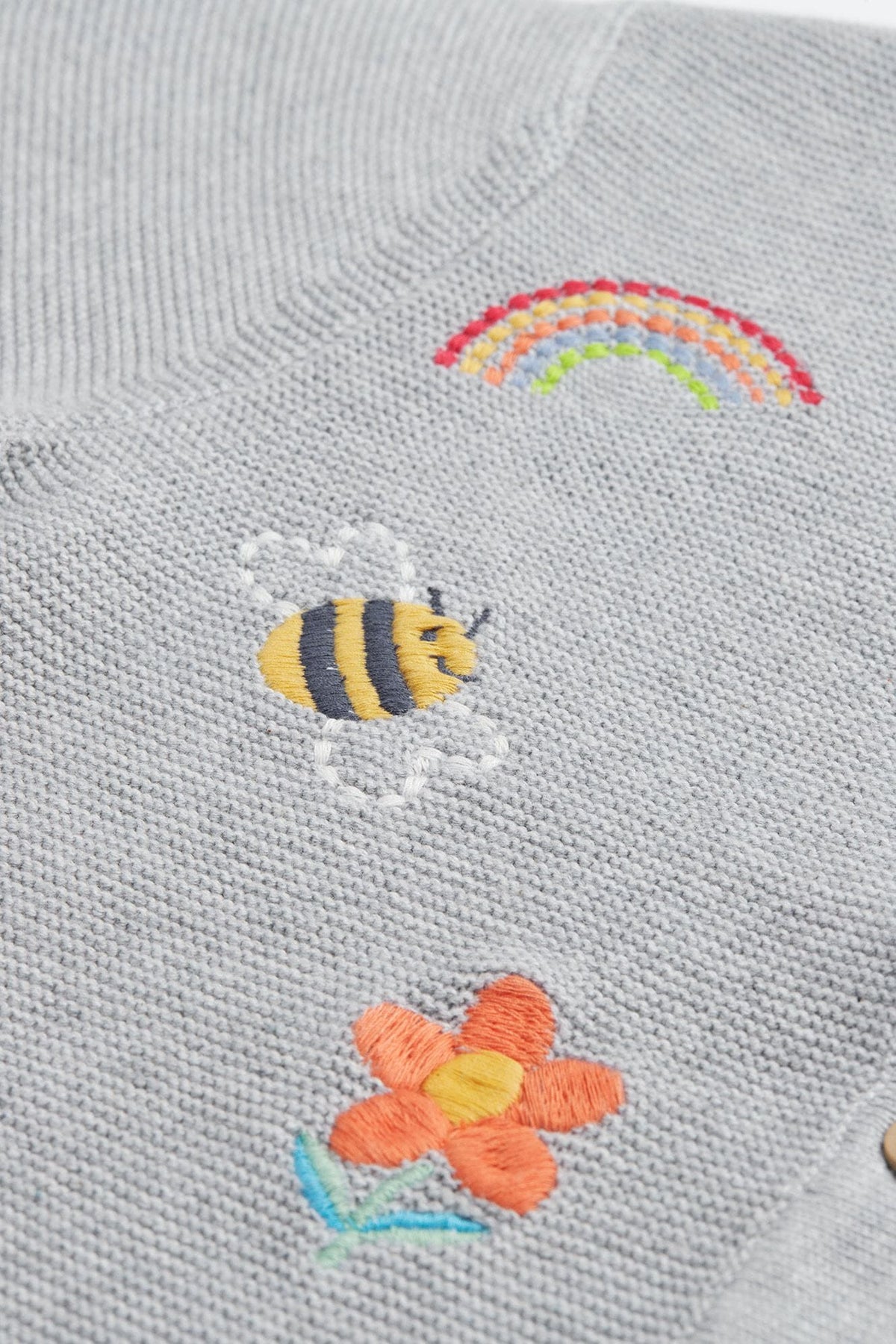 Frugi Organic Cotton Maia Embroidered Cardigan Cardigan / Jacket Frugi