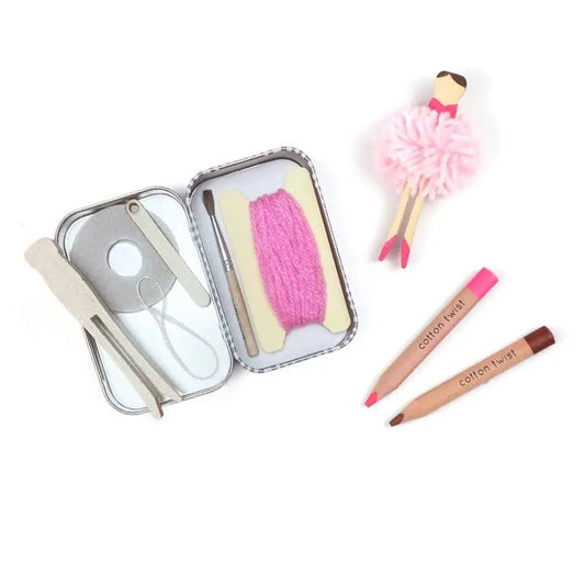 Make Your Own Pom Pom Ballerina Gift Kit Sibling Gifts Cotton Twist