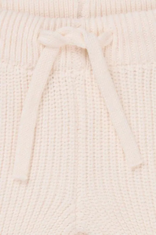 Antique White Knitted Trousers - Organic Cotton (4-7lb) Trousers / Leggings Noppies