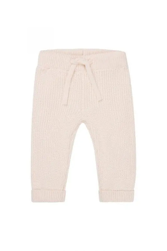 Antique White Knitted Trousers - Organic Cotton (4-7lb) Trousers / Leggings Noppies