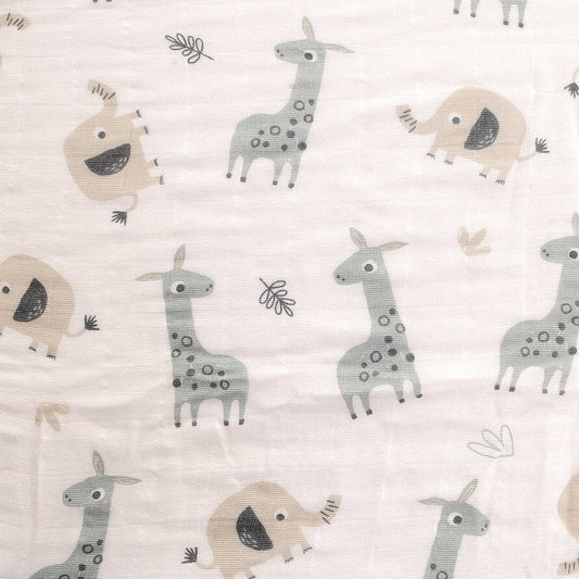 Ziggle Swaddle - Giraffe & Elephant - 120 x 120 cm Ziggle Baby