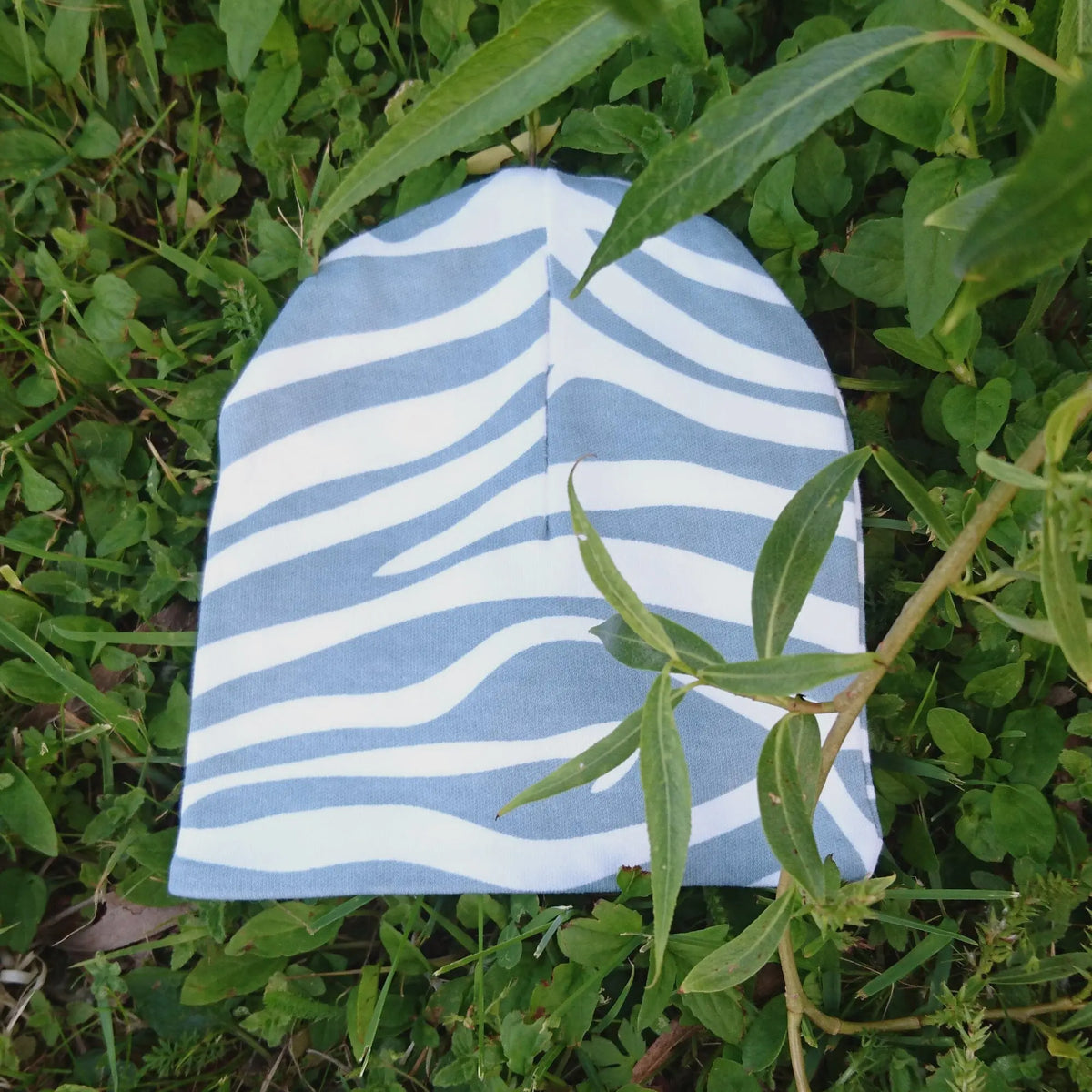 Organic Premature Baby Hat - Teal Animal Print Hat Summerville