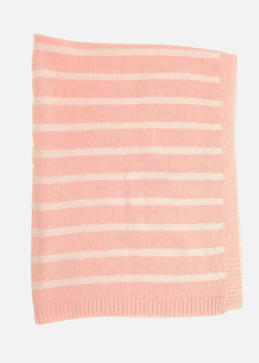 Ziggle Baby - Pink and White Stripes Blanket Blanket Ziggle Baby