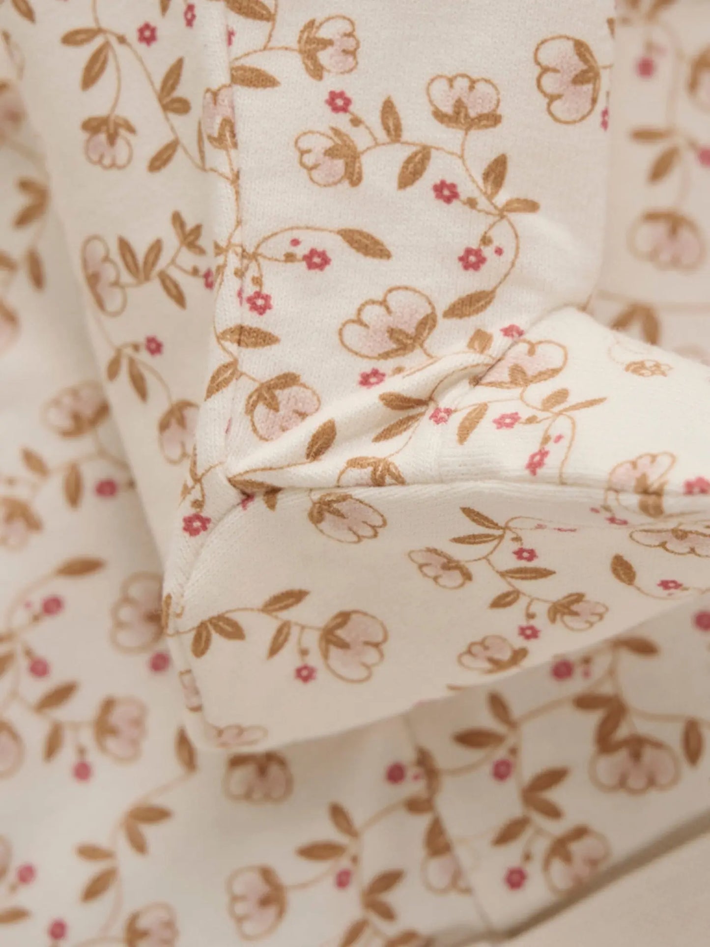 Organic Cotton Floral Footed Trousers Trousers / Leggings Fixoni