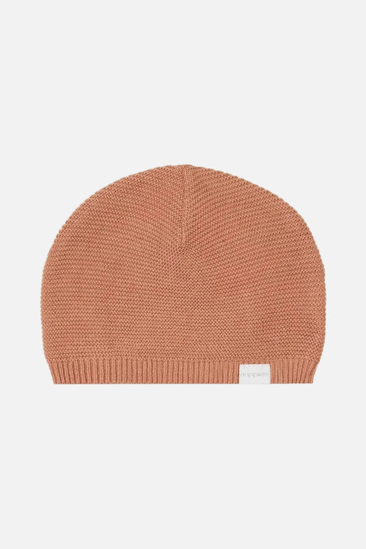 Organic Cotton Knitted Hat - Cafe au Lait Hat Noppies