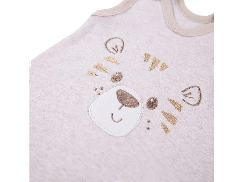 Early Baby Top & Tiger Footed Dungarees Set - Ecru Dungaree EEVI