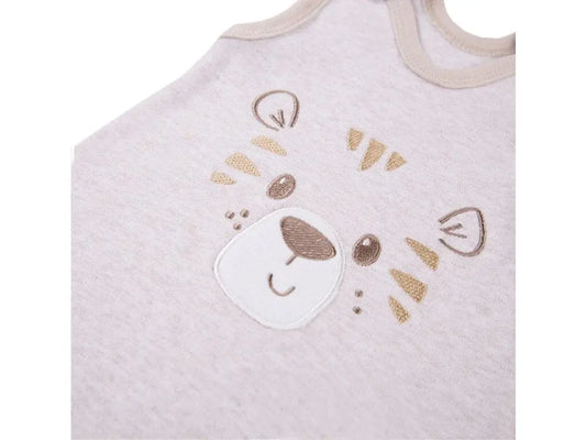 Early Baby Top & Tiger Footed Dungarees Set - Ecru Dungaree EEVI