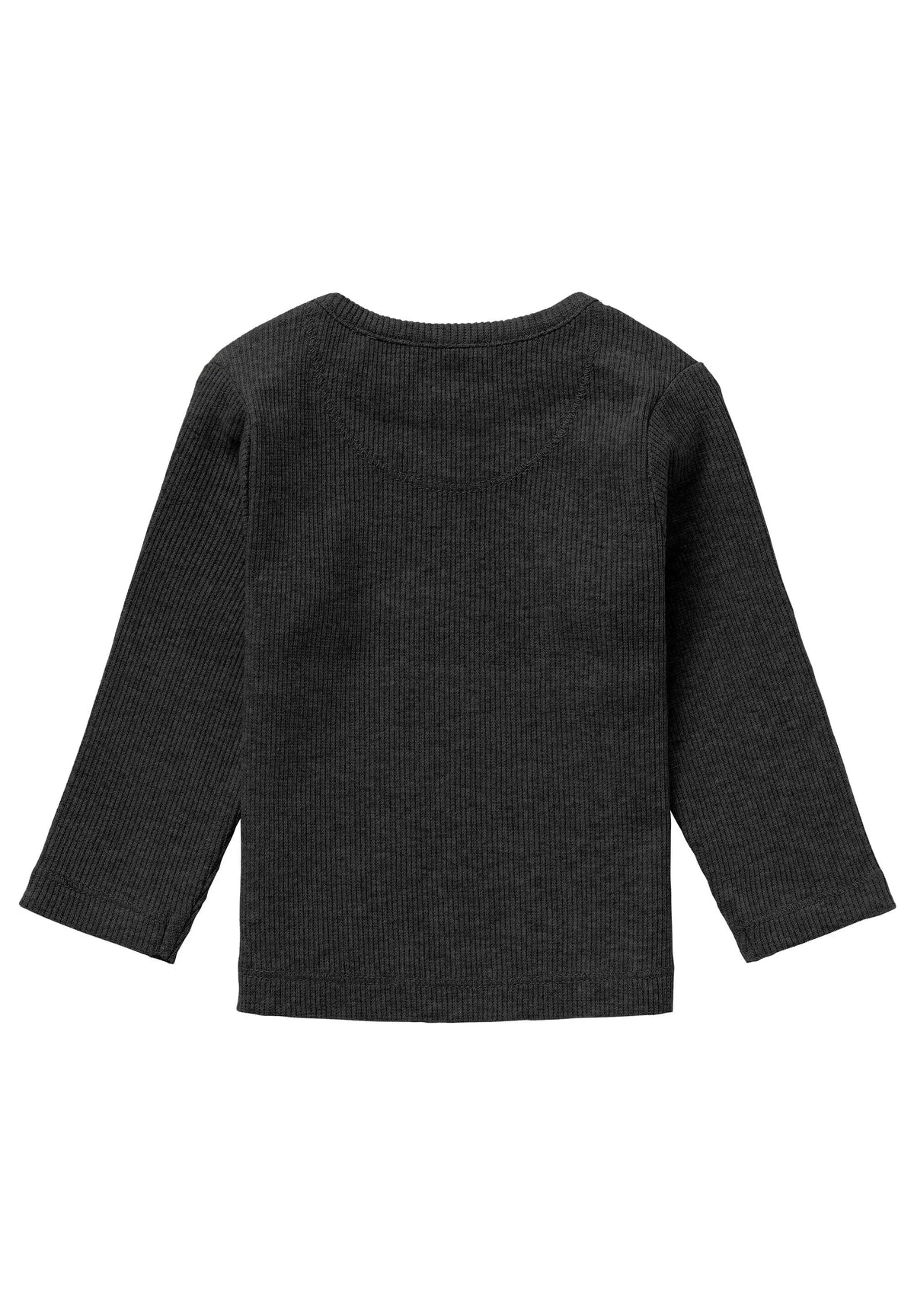 Premium Organic Ribbed Top - Dark Grey Top / T-shirt Noppies