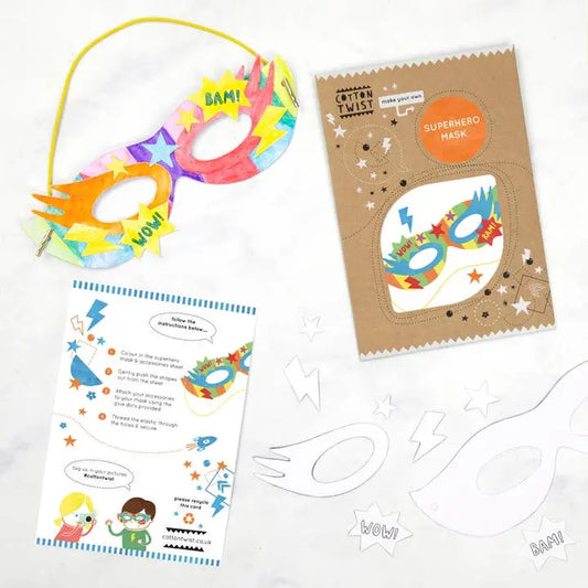 Make Your Own Superhero Mask Sibling Gifts Cotton Twist
