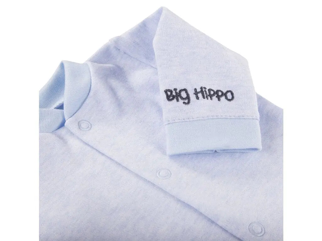 Early Baby Long Sleeved Top, Blue Hippo Top / T-shirt EEVI