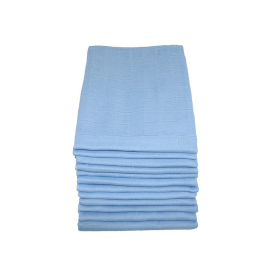 100% Pure Cotton Muslin - 70cm x 70cm - Sky Blue (One Muslin) Muslin Muslinz
