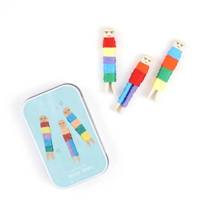 Worry Dolls Keepsake Craft Gift Sibling Gifts Cotton Twist