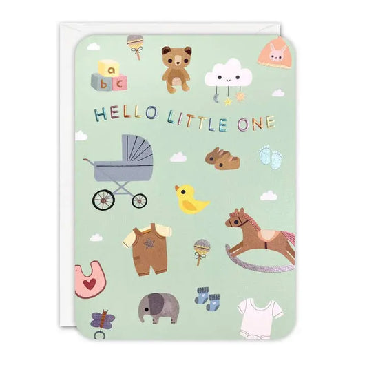 Cards & Message Cards & Gift Wrap Little Mouse Baby Clothing & Gifts New Baby Sprouts Card