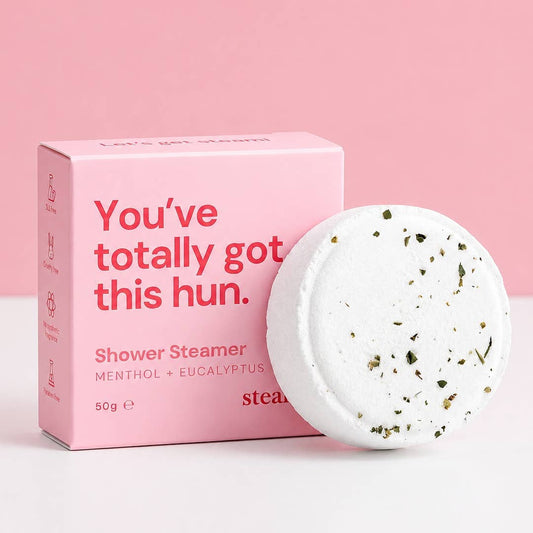 Pastel Pink 'You've got this hun' Shower Steamer Parent Gift Steami