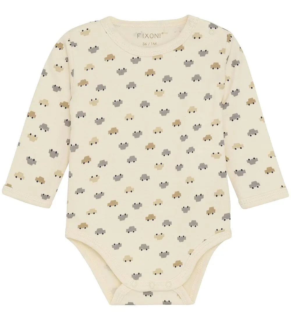 Car Organic Cotton Dungarees & Bodysuit Outfit Fixoni