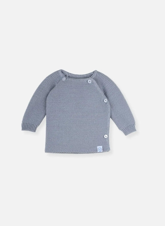 Knitted Dark Grey Cardigan Cardigan / Jacket La Manufacture de Layette