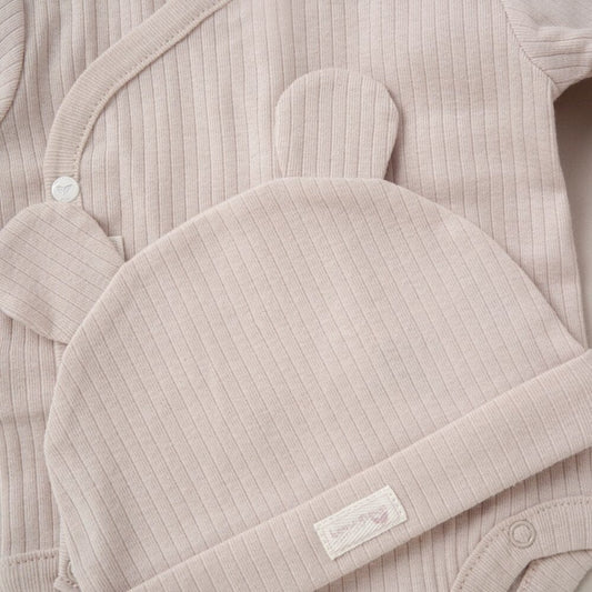 3 Piece Organic Baby Gift Set - Sand HomeGrown Baby