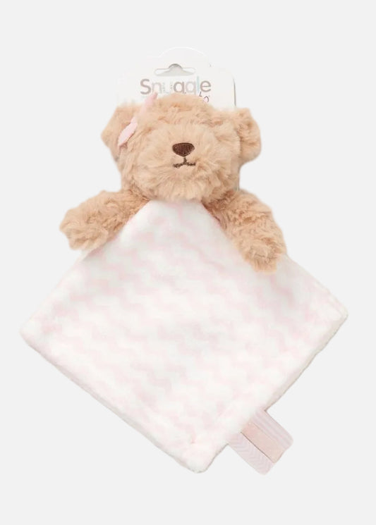 Bear Comforter with Taggie Ribbons Comforter Snuggle Tots