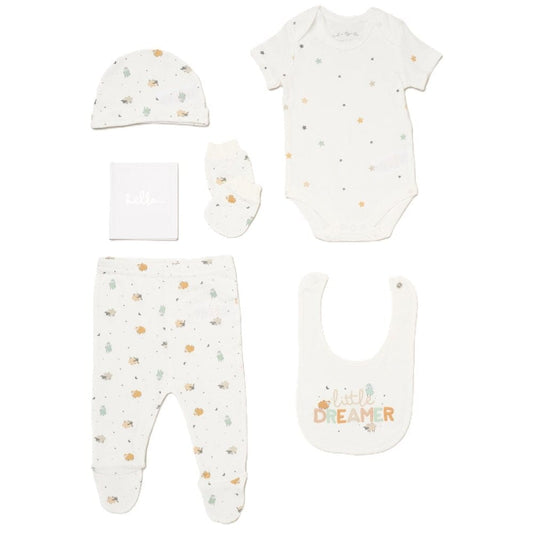 'Little Dreamer' 6 Piece Layette Gift Set Rock a Bye Baby