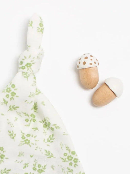 Knotted Hat, Apple Floral, Premium 100% Organic Cotton Tiny & Small