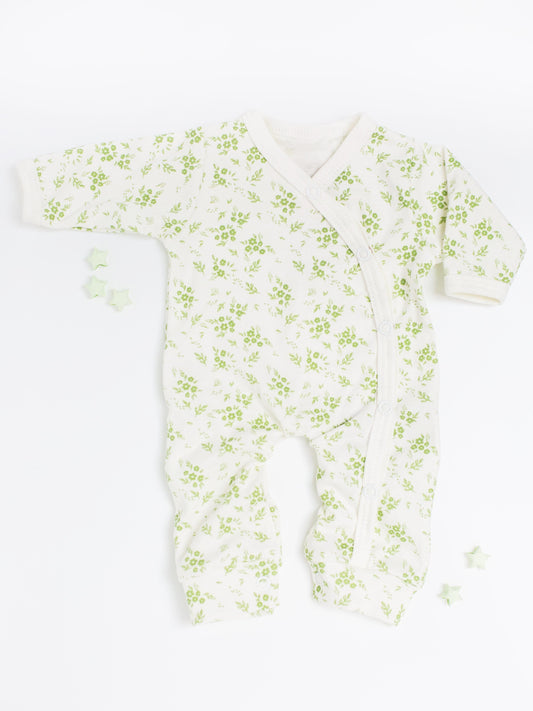 Apple Floral Gift Box - Sleepsuit, Knotted Hat, Muslin & Card Gift Set Tiny & Small