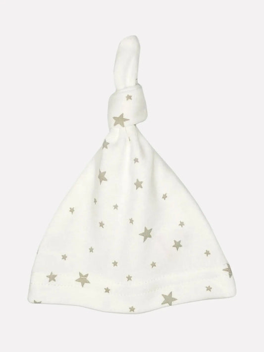 Cream Grey Stars Knotted Premature Baby Hat Hat Little Mouse Baby Clothing & Gifts
