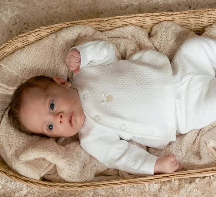 White Waffle Tiny Baby - Four Piece Set Outfit Mintini Baby