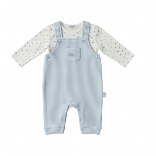 Blue Stars Quilted Dungaree Set Dungaree My Little Chick