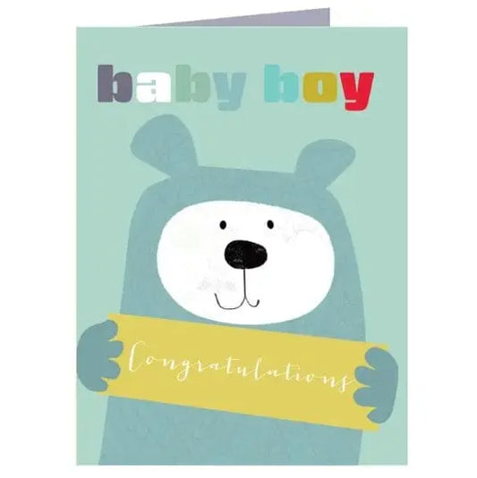 Cards & Message Cards & Gift Wrap Little Mouse Baby Clothing & Gifts Mini New Baby Boy Bear