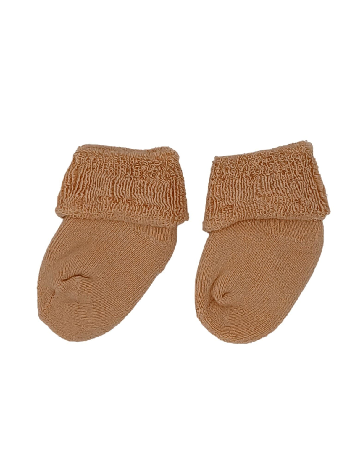 Mustard Stay-on Towelling Premature Baby Socks Little Mouse Baby Clothing & Gifts