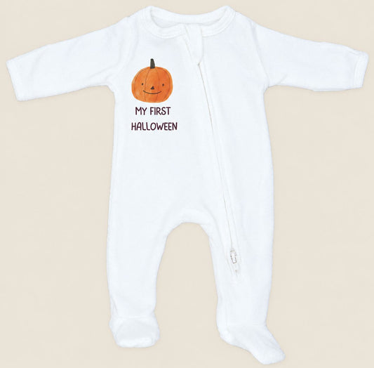 Pumpkin Sleepsuit - My first Halloween (100% cotton)
