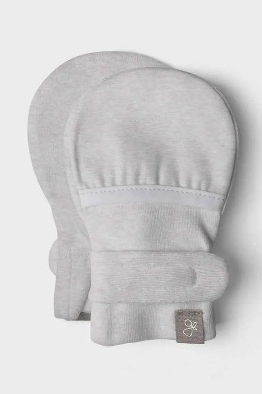Stay-On Scratch Mittens - Storm Grey Scratch Mitts Goumikids