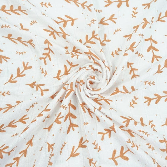 MuslinZ Bamboo/Organic Cotton Muslin Squares, Laurel Leaf - 3 Pack Muslin Muslinz