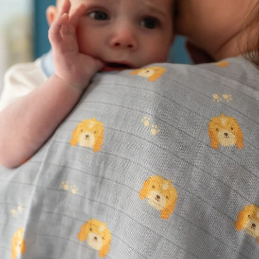 Ziggle Muslin - Cockapoo - 80 x 80 cm Swaddle Blanket Ziggle Baby