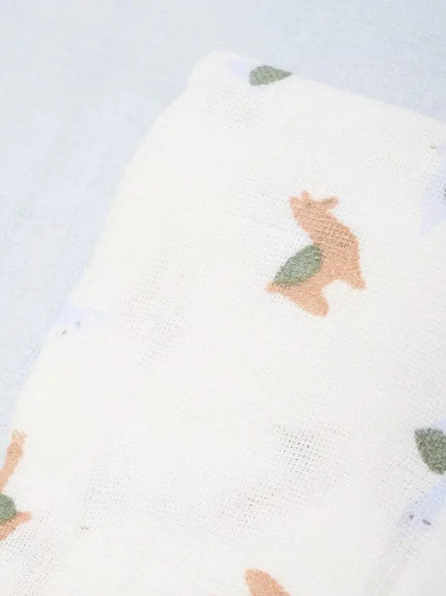 3 Pack, Organic Cotton Muslins, Alpacas / Grey, 65 x 65 cm Blanket Pippi