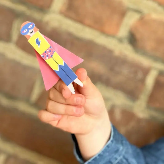 Make Your Own Superhero Peg Doll Sibling Gifts Cotton Twist