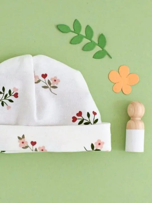 Preemie Round Hat, Beautiful Bloom Tiny & Small