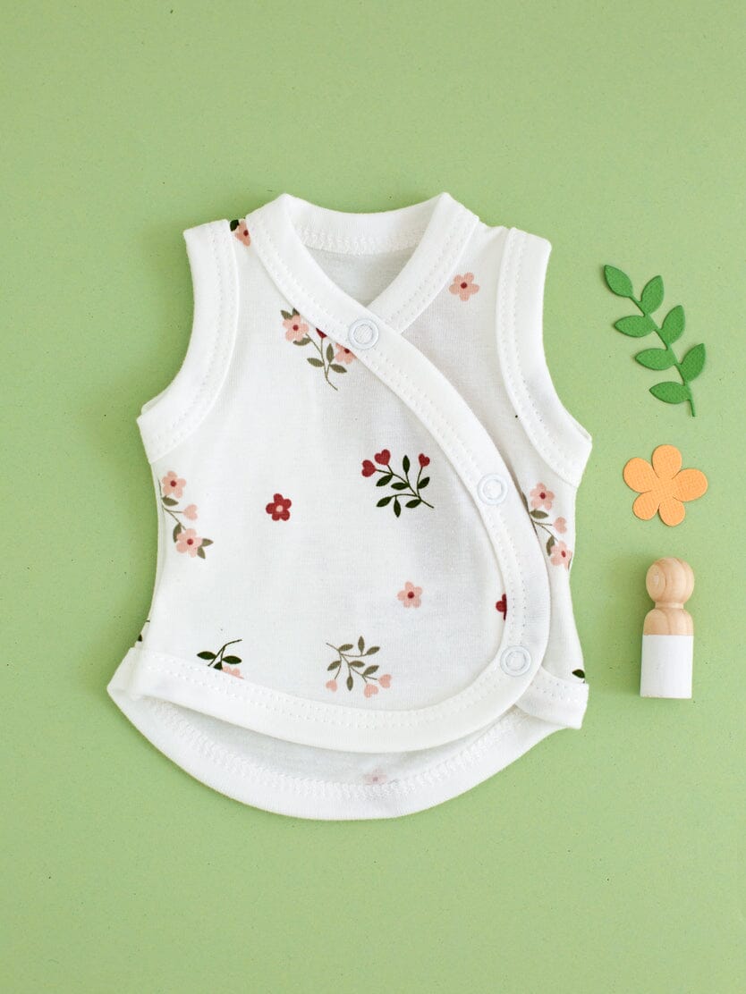 NICU Baby Vest, Beautiful Bloom - Main Image