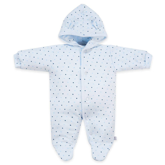 Blue Starry Snowsuit, Bear Ears on Hood